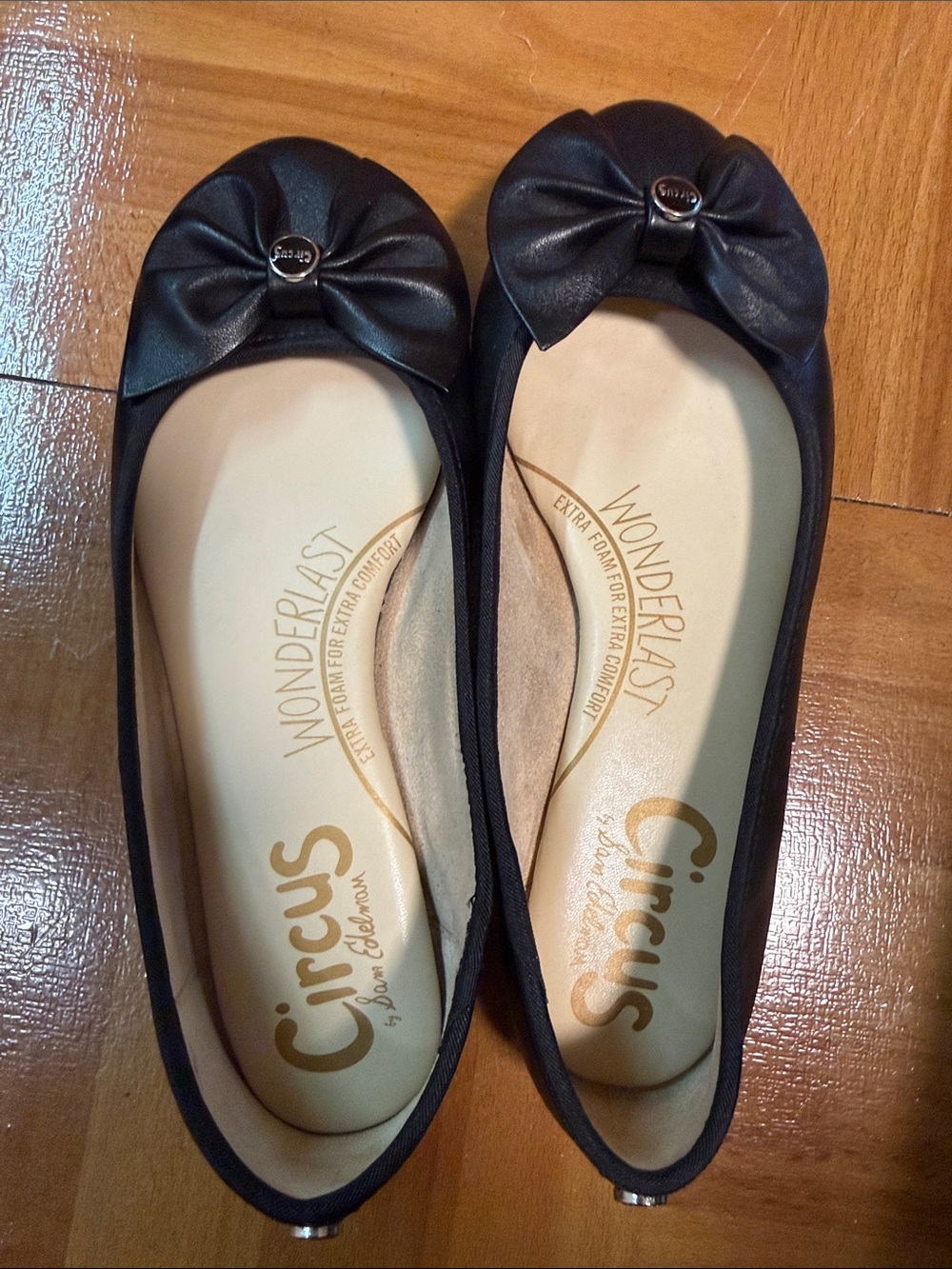 Circus by Sam Edelman Black Bow Ballet Flats